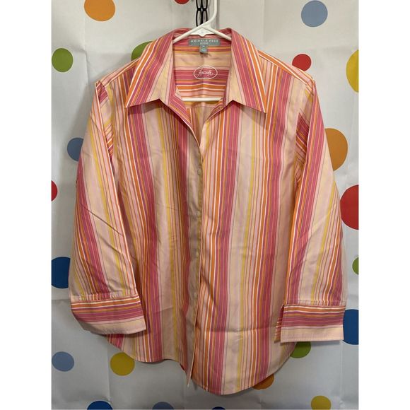 NEW Foxcroft Wrinkle Free Shirt Size 10 💕🌿 - Picture 9 of 11
